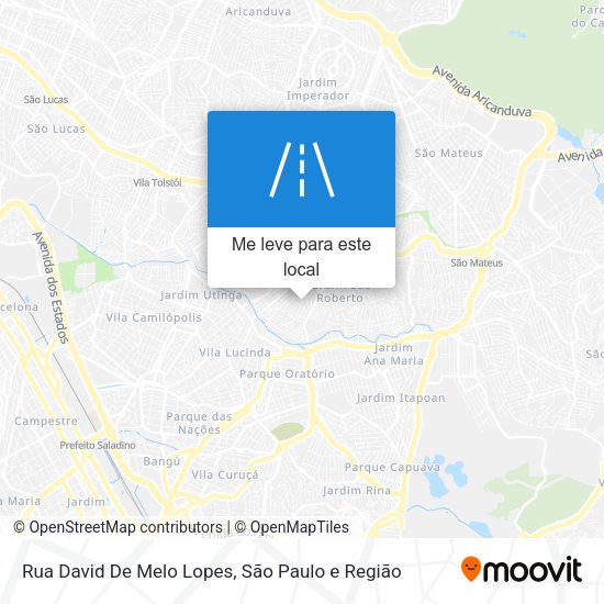 Rua David De Melo Lopes mapa