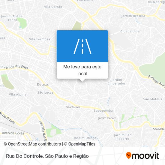 Rua Do Controle mapa