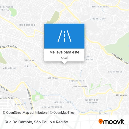 Rua Do Câmbio mapa