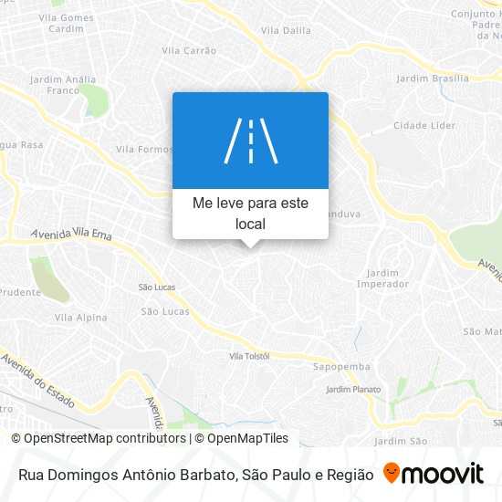 Rua Domingos Antônio Barbato mapa