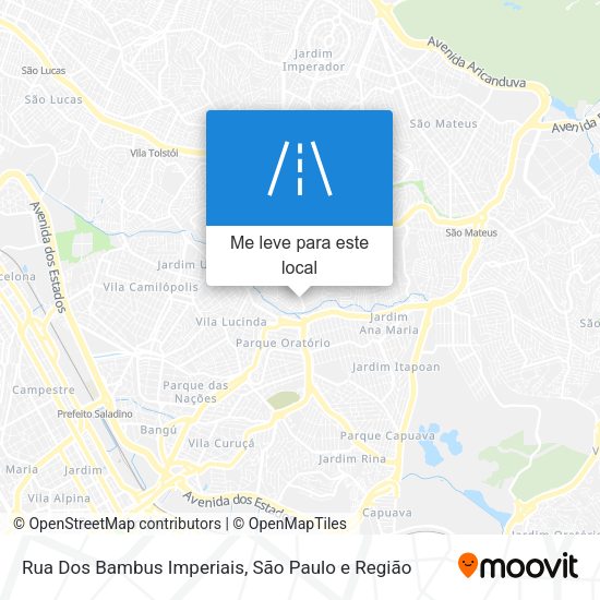 Rua Dos Bambus Imperiais mapa
