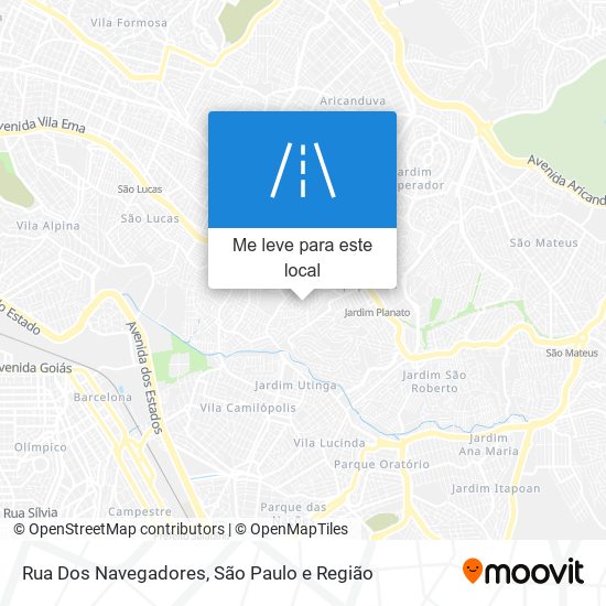 Rua Dos Navegadores mapa