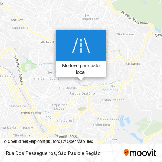 Rua Dos Pessegueiros mapa