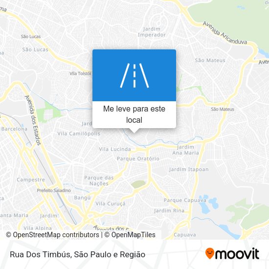 Rua Dos Timbús mapa