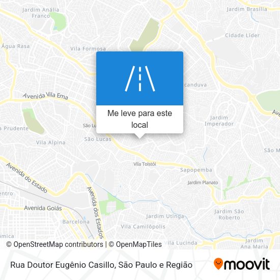 Rua Doutor Eugênio Casillo mapa