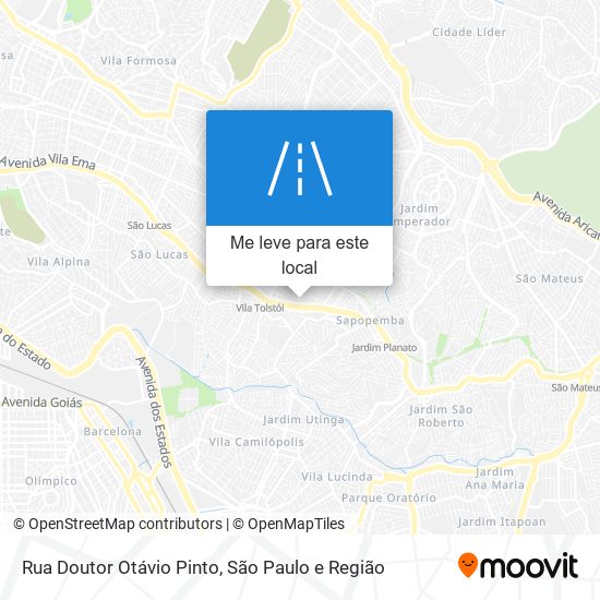 Rua Doutor Otávio Pinto mapa