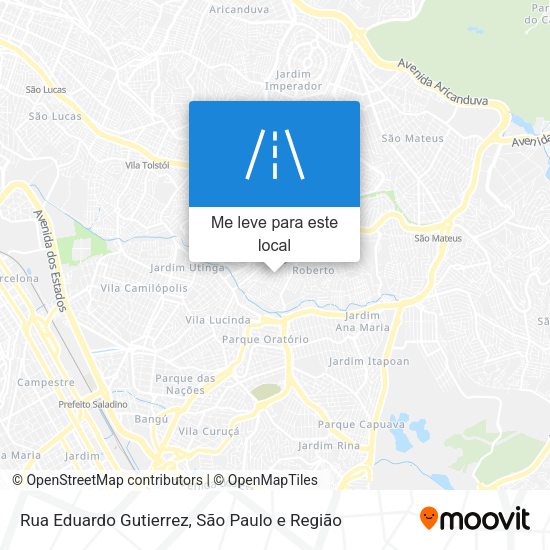 Rua Eduardo Gutierrez mapa