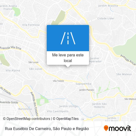 Rua Eusébio De Carneiro mapa
