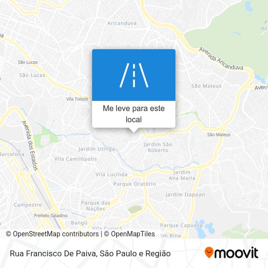 Rua Francisco De Paiva mapa