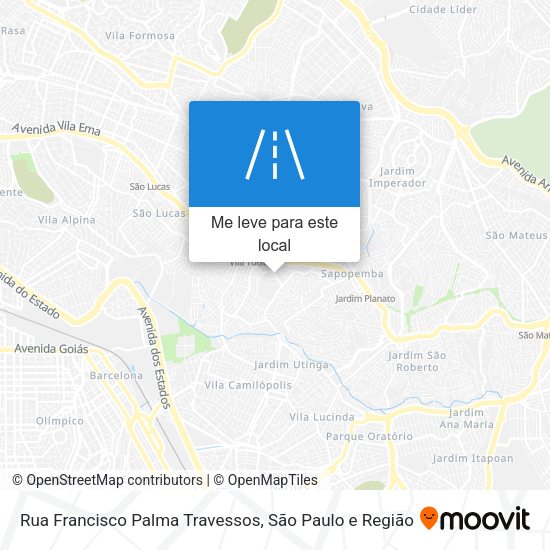 Rua Francisco Palma Travessos mapa