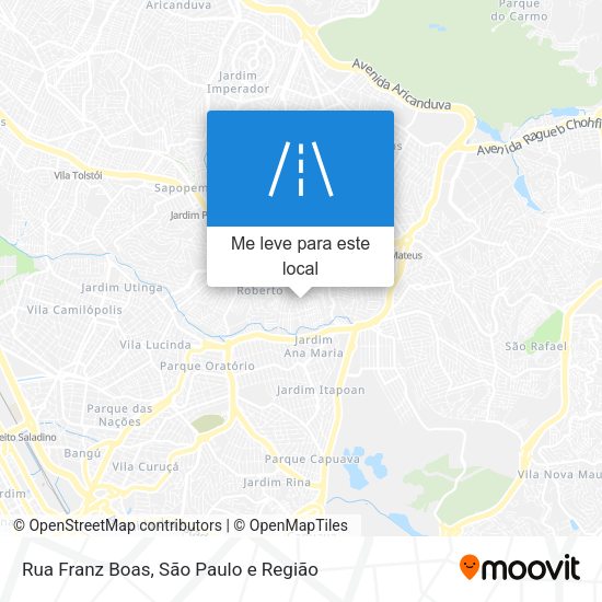 Rua Franz Boas mapa