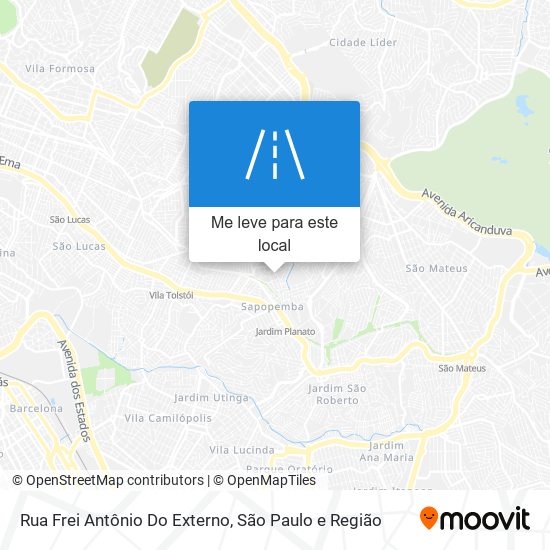 Rua Frei Antônio Do Externo mapa