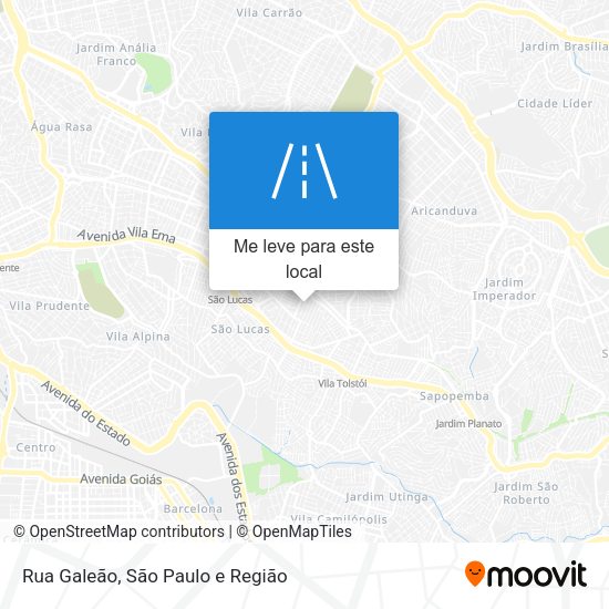 Rua Galeão mapa