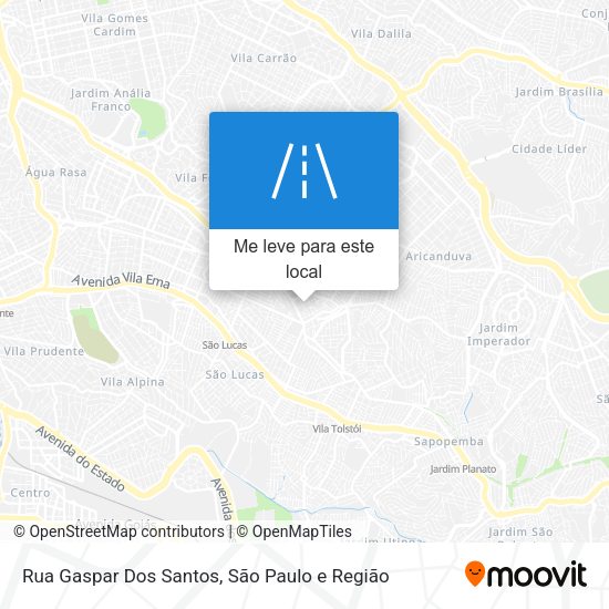 Rua Gaspar Dos Santos mapa