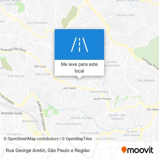 Rua George Aretin mapa