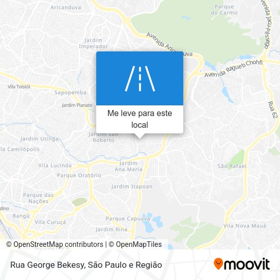 Rua George Bekesy mapa