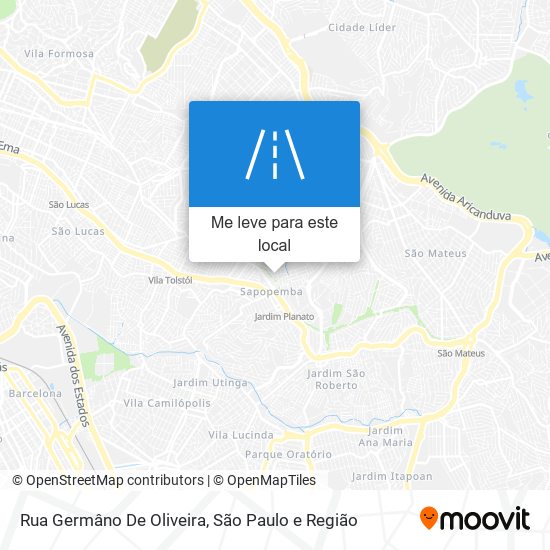 Rua Germâno De Oliveira mapa