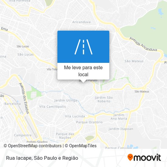 Rua Iacape mapa