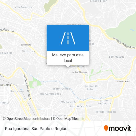Rua Igaraúna mapa