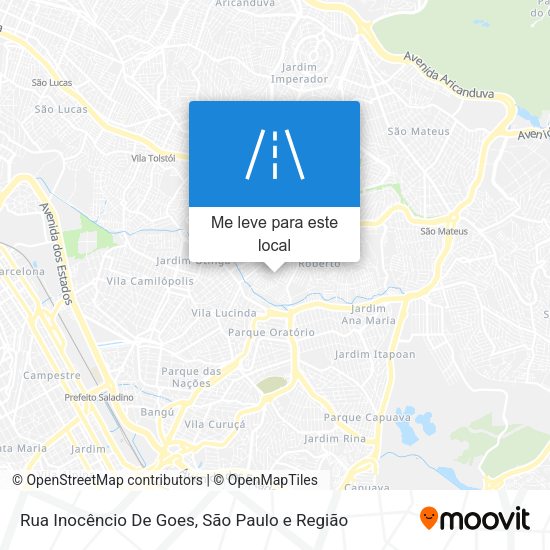 Rua Inocêncio De Goes mapa