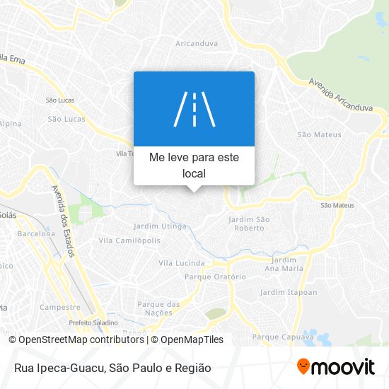 Rua Ipeca-Guacu mapa