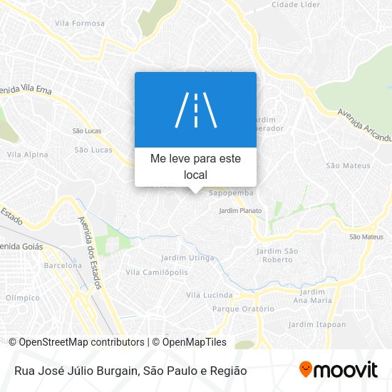 Rua José Júlio Burgain mapa