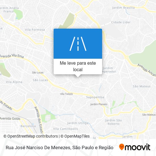 Rua José Narciso De Menezes mapa