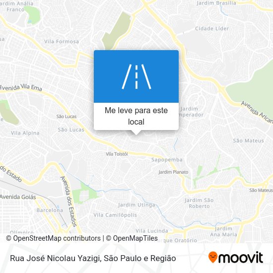 Rua José Nicolau Yazigi mapa