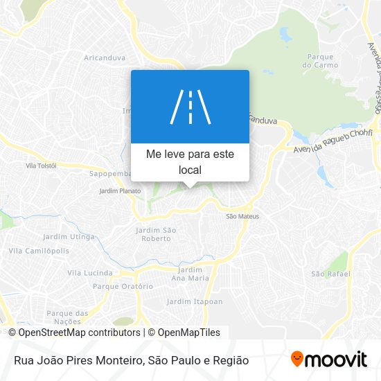 Rua João Pires Monteiro mapa