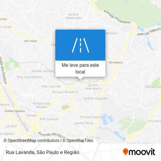 Rua Lavanda mapa