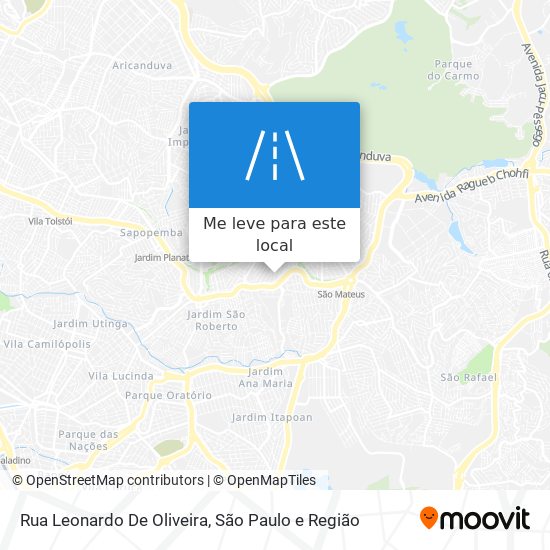 Rua Leonardo De Oliveira mapa