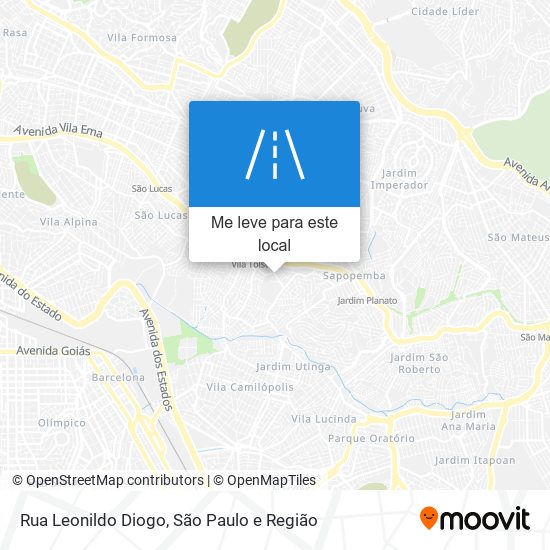 Rua Leonildo Diogo mapa