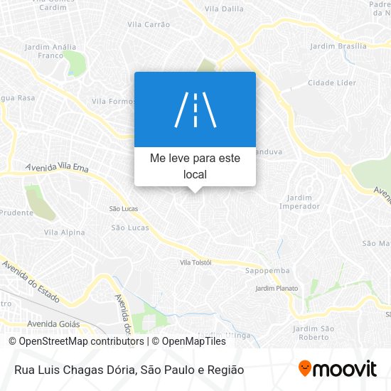 Rua Luis Chagas Dória mapa