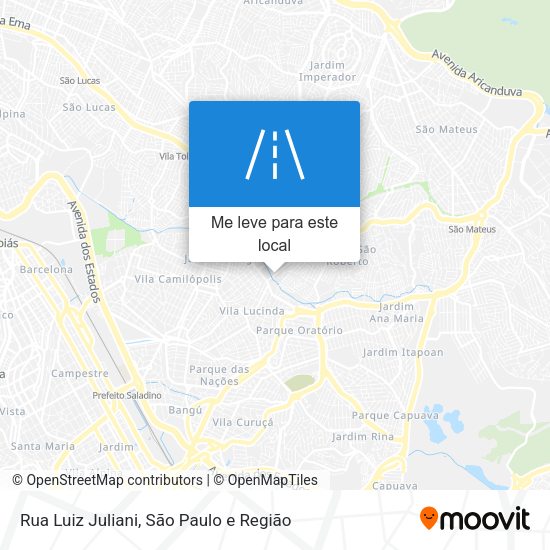 Rua Luiz Juliani mapa