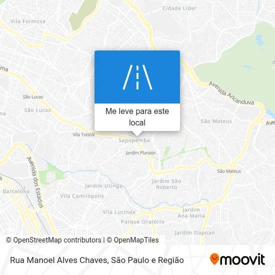 Rua Manoel Alves Chaves mapa