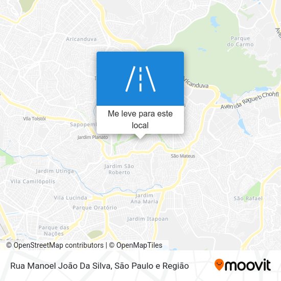 Rua Manoel João Da Silva mapa
