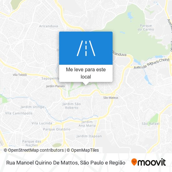 Rua Manoel Quirino De Mattos mapa