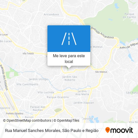 Rua Manuel Sanches Morales mapa