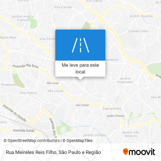 Rua Meireles Reis Filho mapa