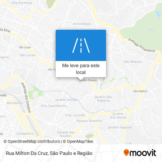 Rua Milton Da Cruz mapa