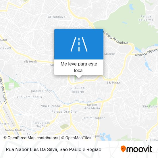 Rua Nabor Luis Da Silva mapa