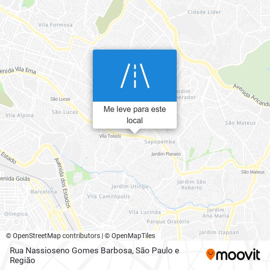 Rua Nassioseno Gomes Barbosa mapa