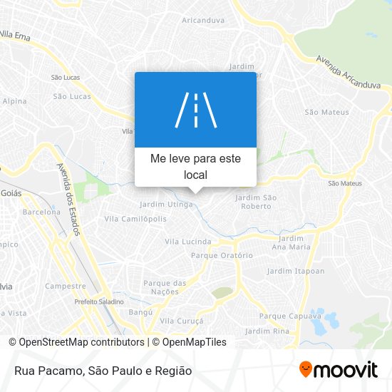 Rua Pacamo mapa