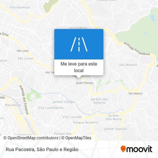Rua Pacoeira mapa