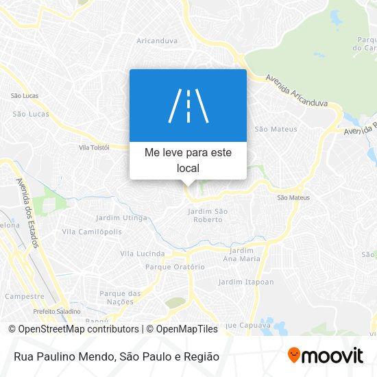 Rua Paulino Mendo mapa