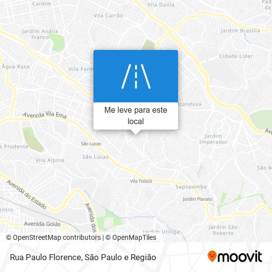 Rua Paulo Florence mapa