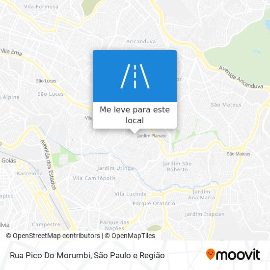 Rua Pico Do Morumbi mapa