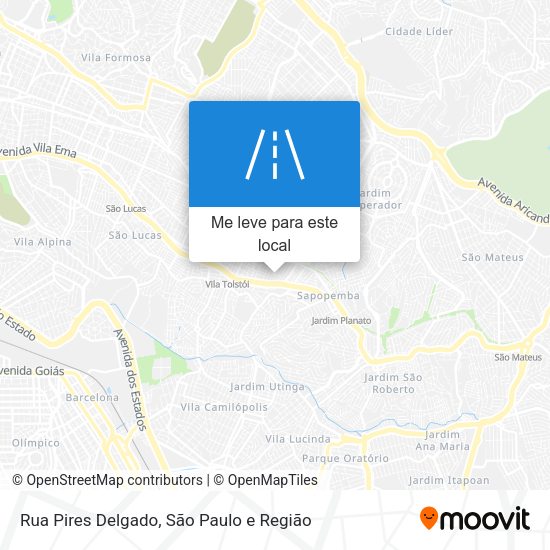 Rua Pires Delgado mapa