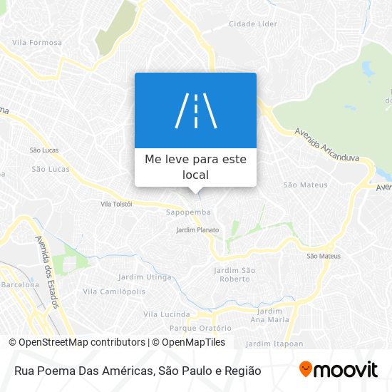 Rua Poema Das Américas mapa