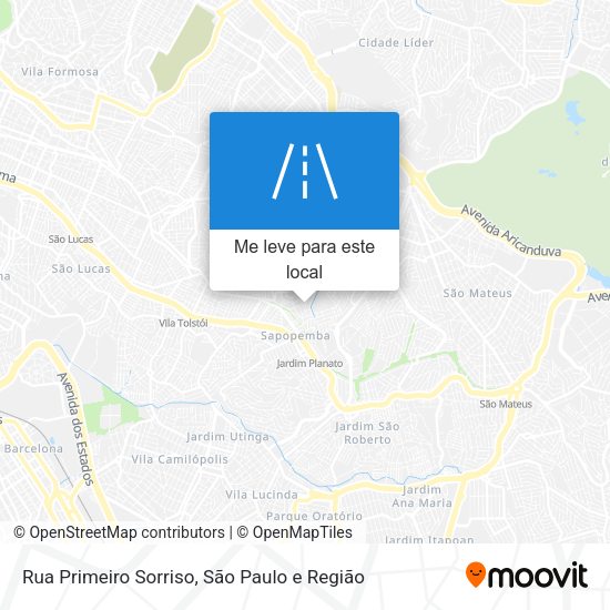 Rua Primeiro Sorriso mapa